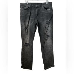 Men’s Levi’s 511 Distressed Black Size 38 Denim Jeans